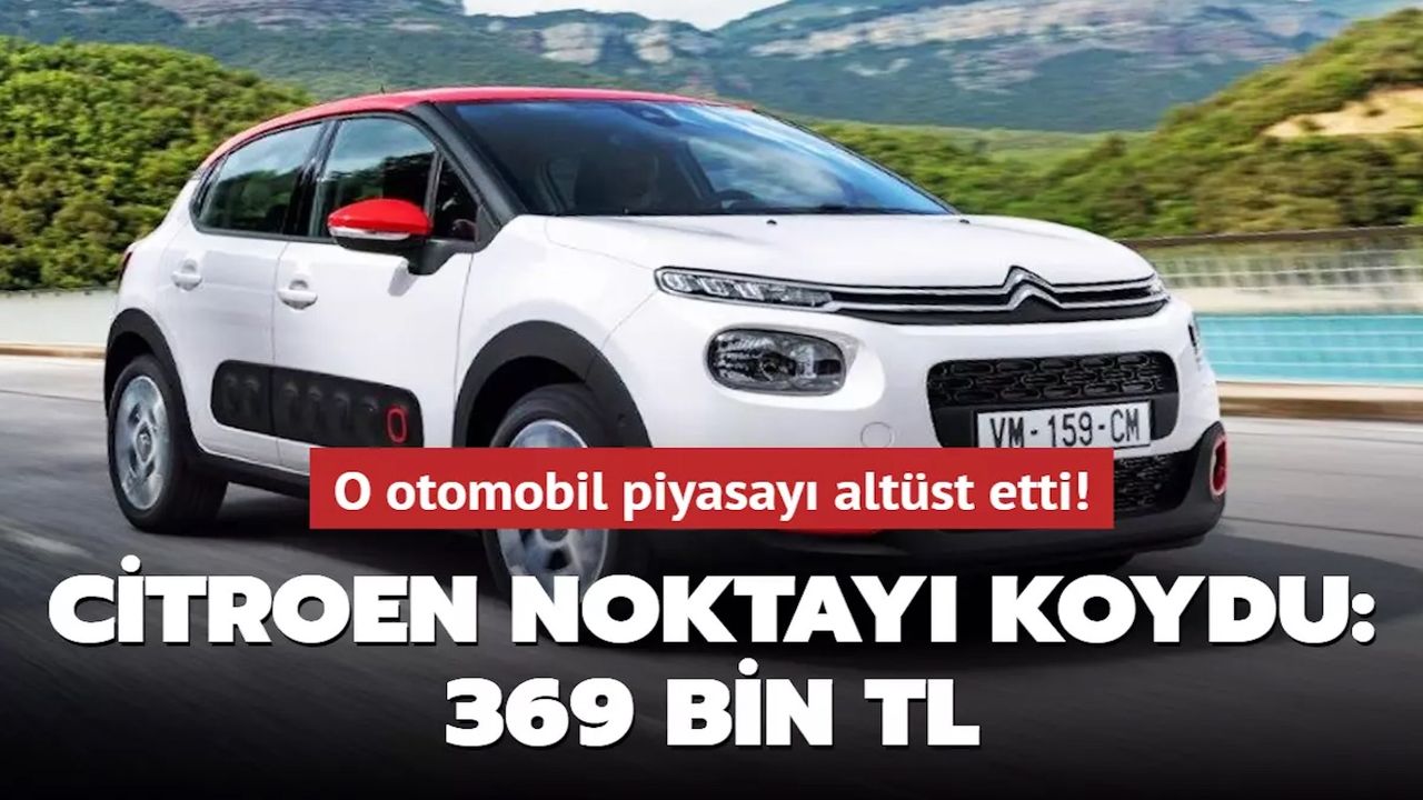 Citroen de böyle fiyatlandırma görülmedi 379 000 TLye Citroen araç