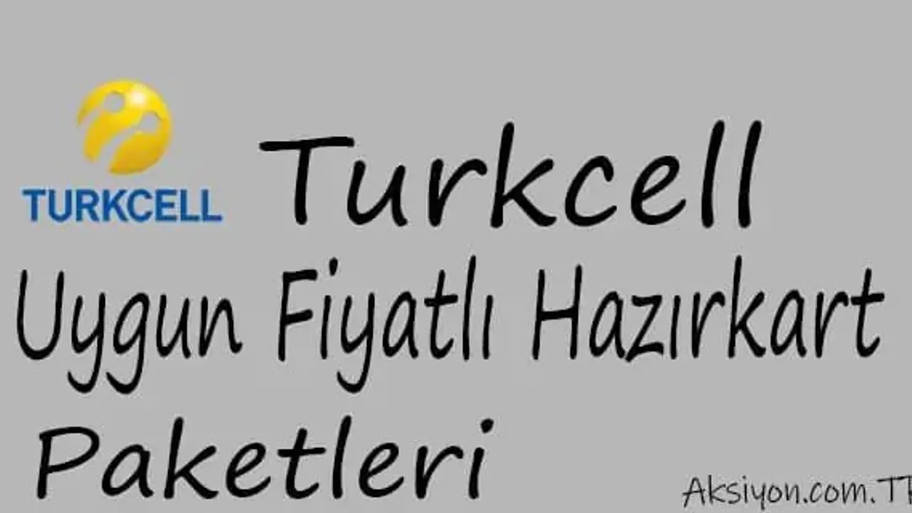 Turkcell Uygun Fiyatlı Hazır kart Paketleri