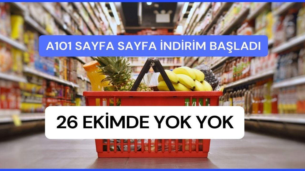 A101 26 Ekim aktüel kataloğu yayınlandı! 5 değil 10 değil tam 14 sayfa 