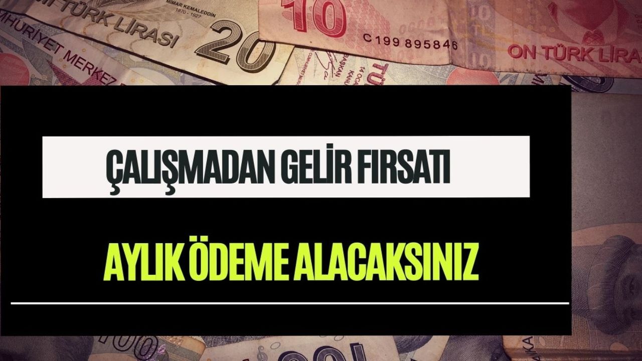 Akmasa da damlayacak! Çalışmadan aylık 1.665 TL hesaba aktarılacak