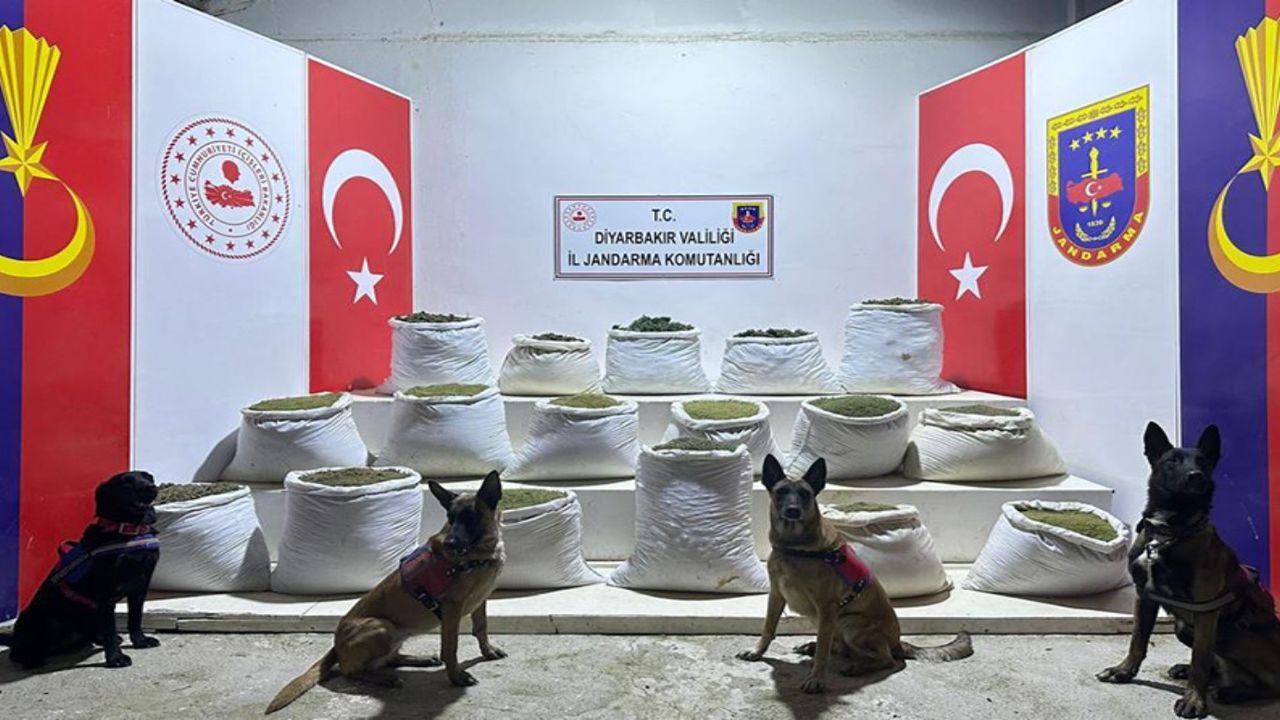 Diyarbakır Lice'de büyük uyuşturucu operasyonu: 864 kilogram esrar yakalandı