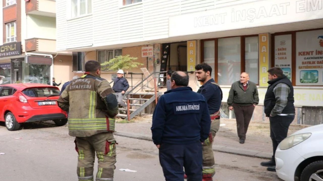 Ankara'da doğalgaz patlaması! 1 yaralı