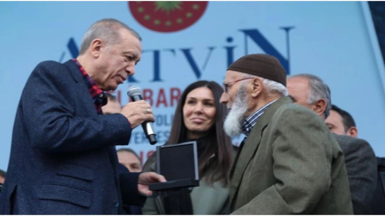 Cumhurbaşkanı Erdoğan, Binali dedeye verdiği sözü tutup hayalini gerçekleştirdi