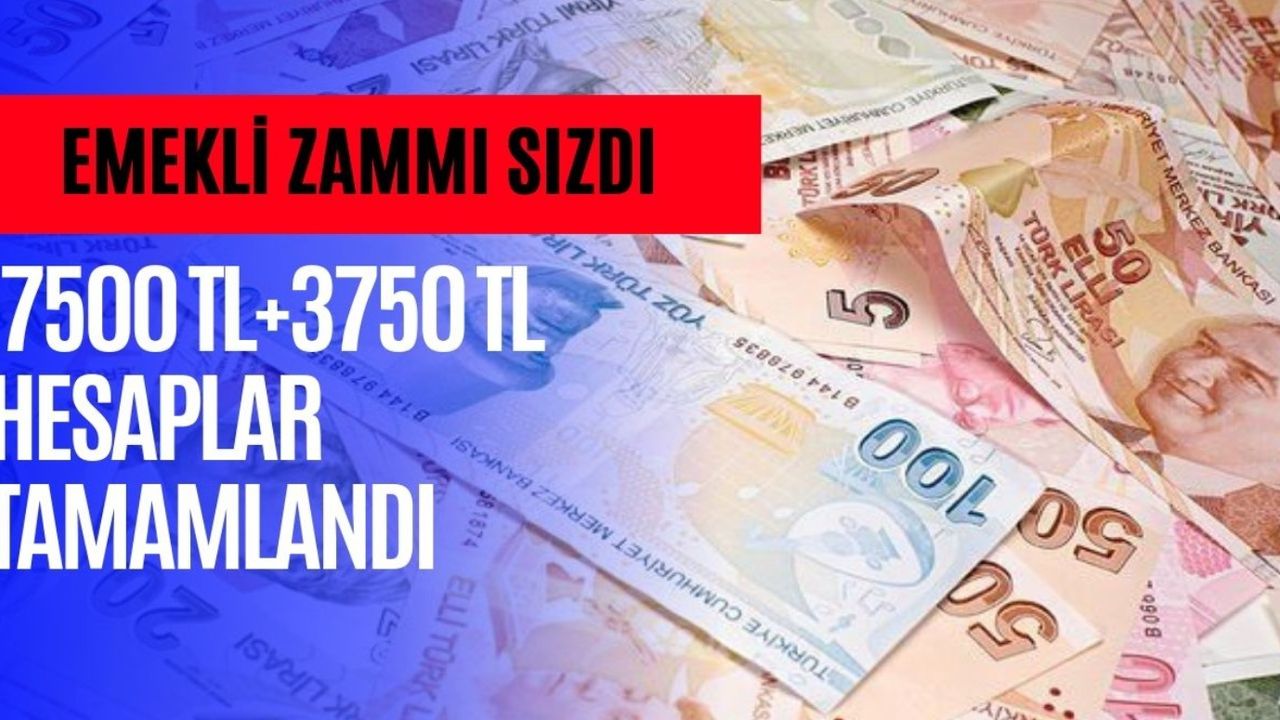 Emekli maaş zammı kulise gece gece sızdı! 7500 TL+3750 TL ihtimali için kalem kırıldı