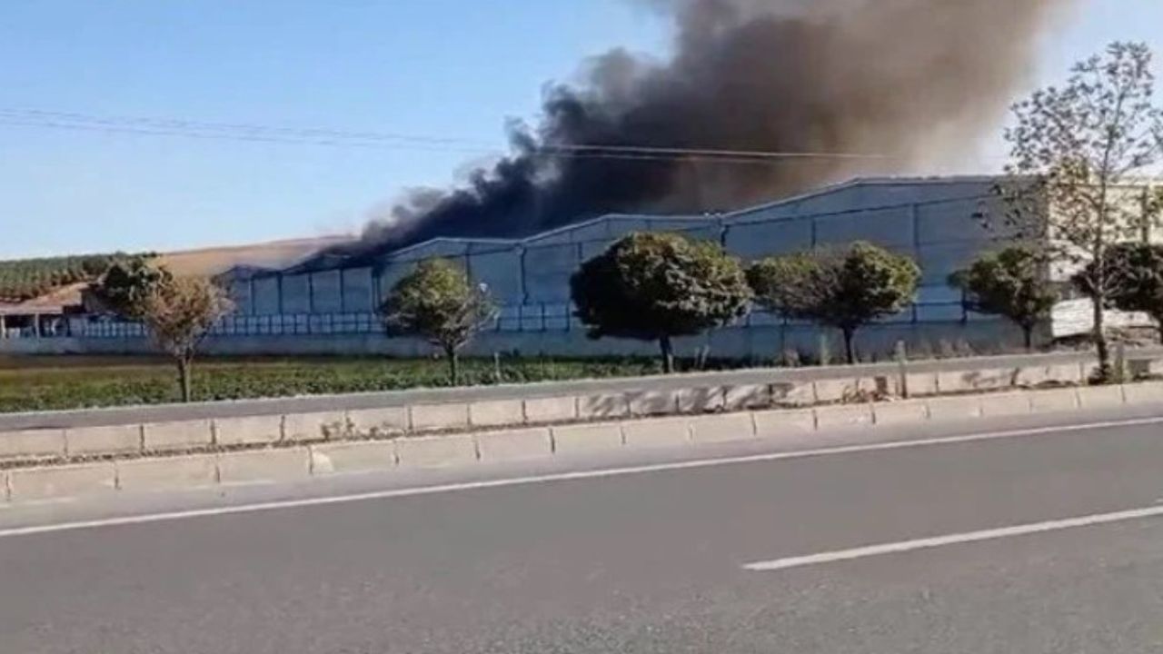 Kahramanmaraş’ta tekstil fabrikasında korkutan yangın