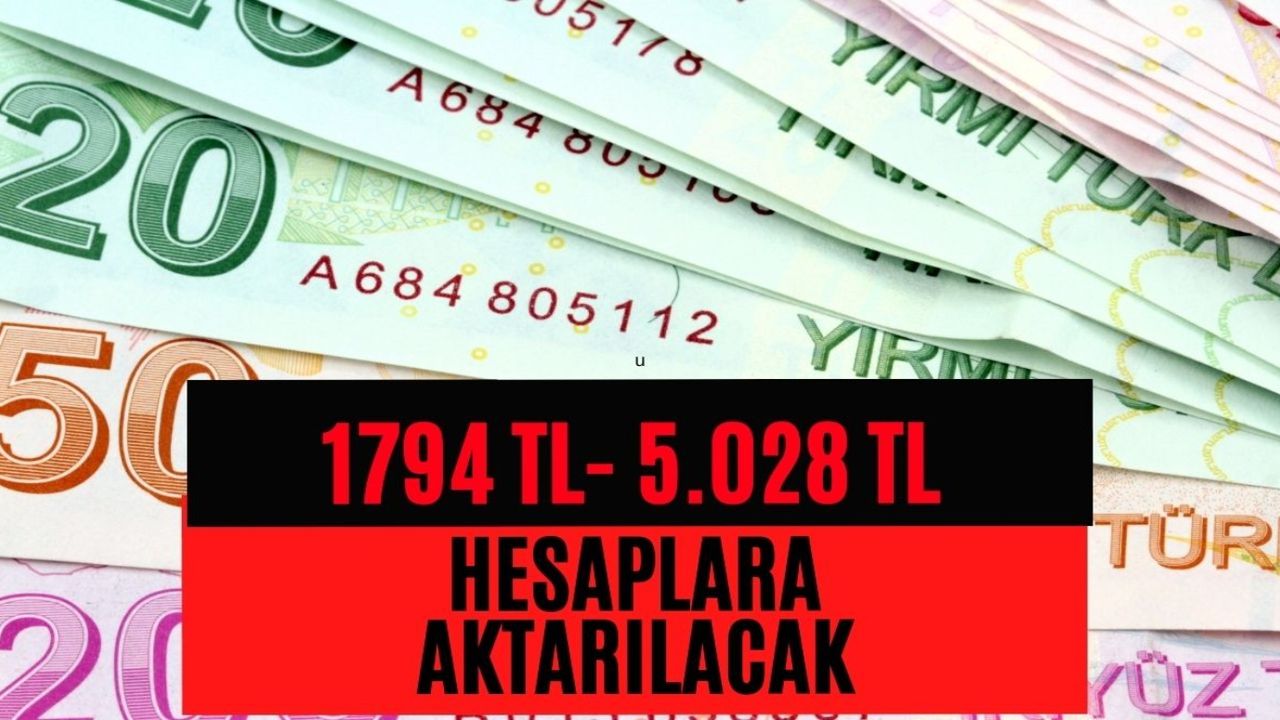 Kasım ayında paranız artacak! Bu ay 1794 TL- 5028 TL hesaplara aktarılacak