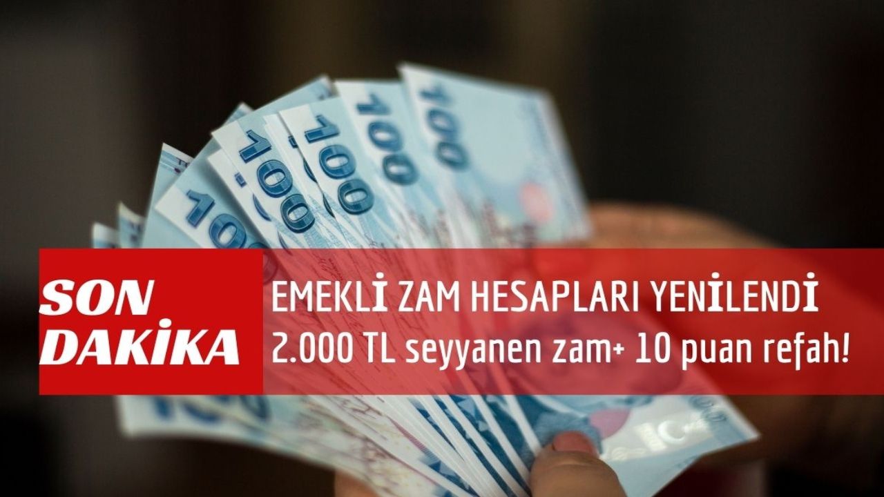 SSK, Bağ-Kur'lu MÜJDE! 2.000 TL seyyanen zam+ 10 puan refah payı! Hesaplar yapıldı