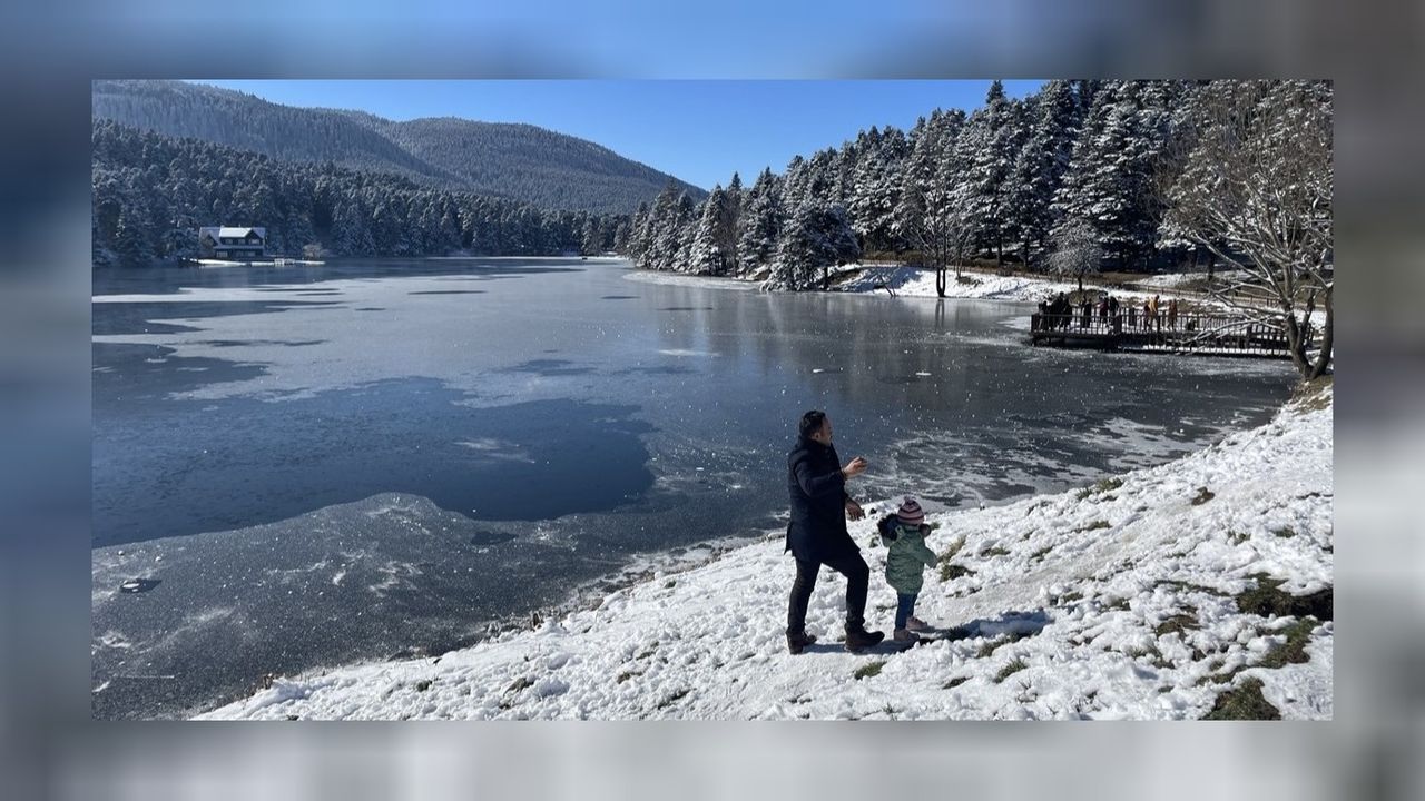 Bolu Gölcük Tabiat Parkı yarıyıl tatilinde büyük ilgi gördü! 