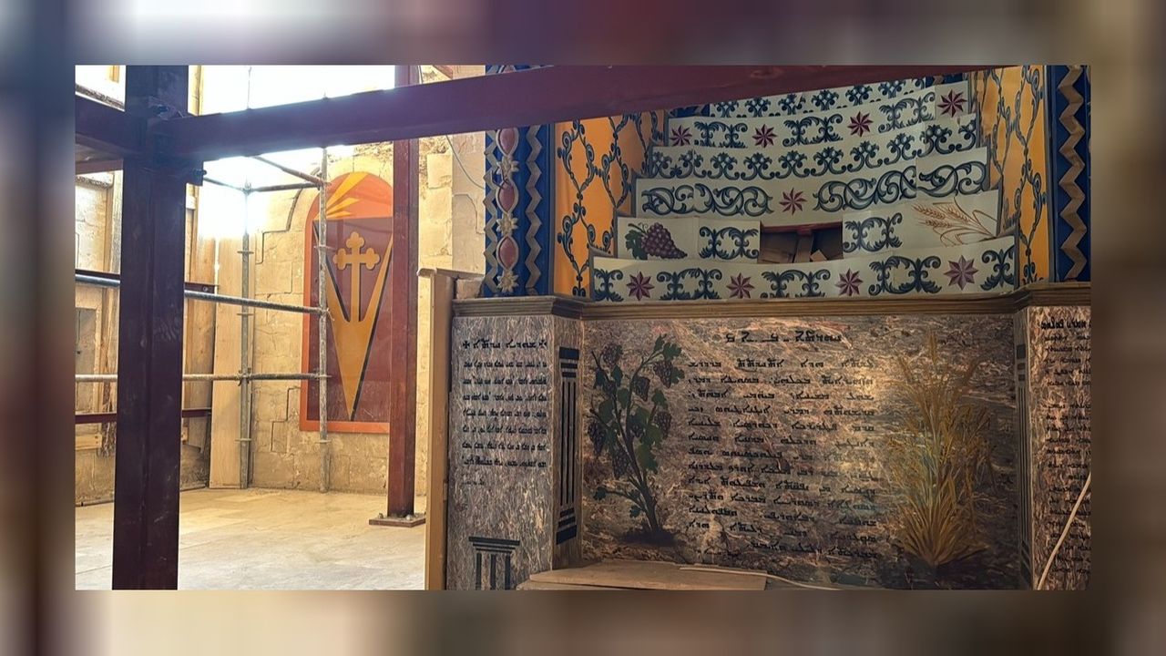 Depremde zarar gören kilise için restorasyon çalışmaları başladı!