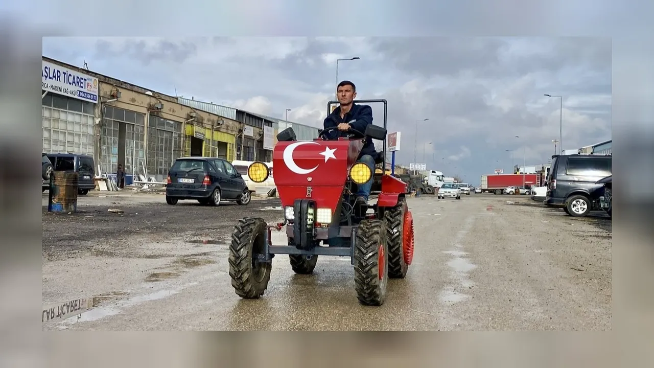 Kırşehirli esnaf hurda malzemelerden traktör üretti! 