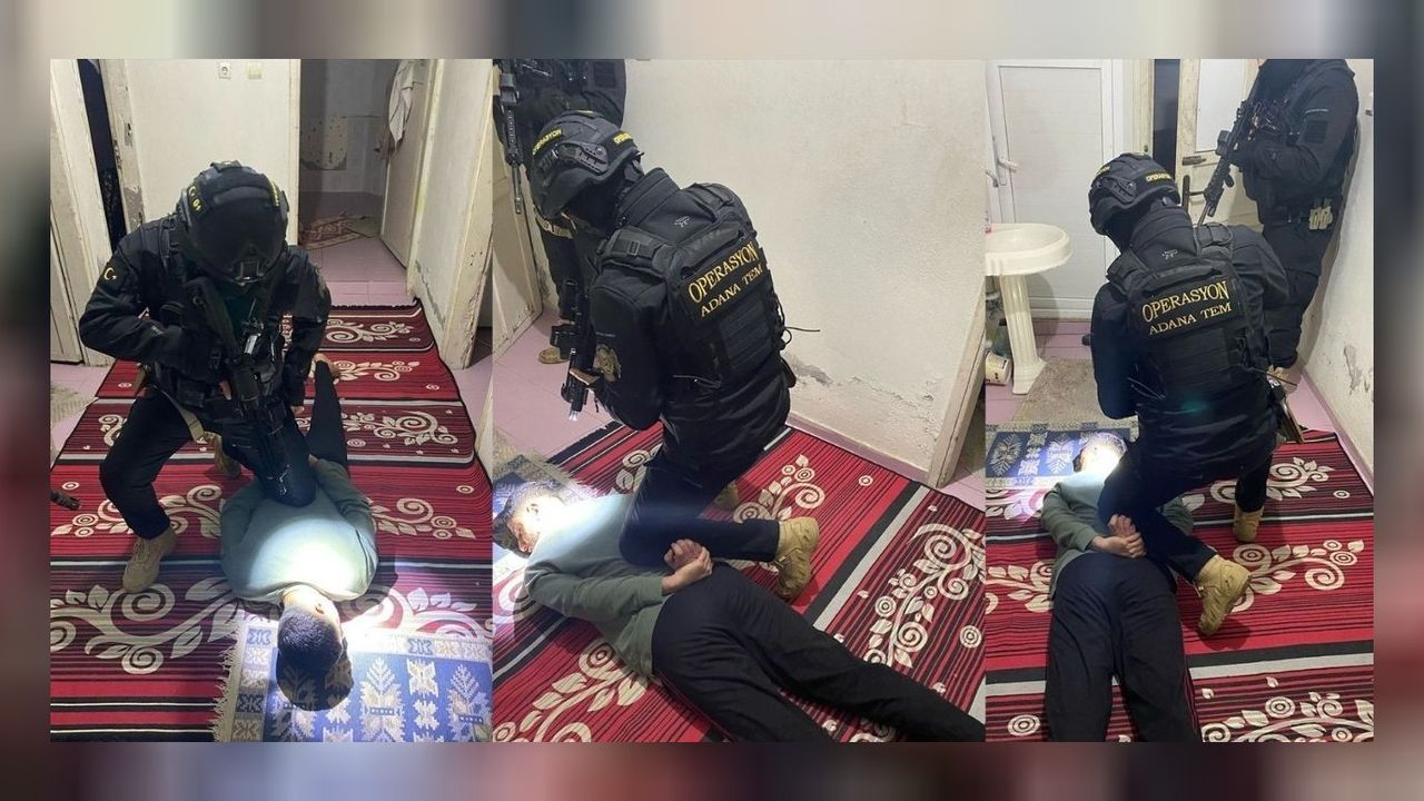 Adana'da PKK posteri asan 2 şüpheli etkisiz hale getirildi