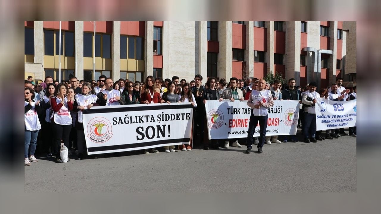 Edirne'de kadın doktoru darbeden hasta yakını ev hapsiyle cezalandırıldı