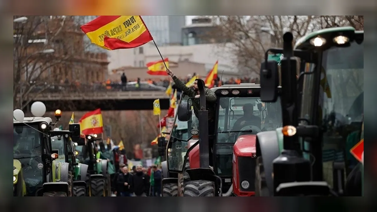 İspanyol çiftçiler protestoyu Madrid'e taşıma kararı aldı! 
