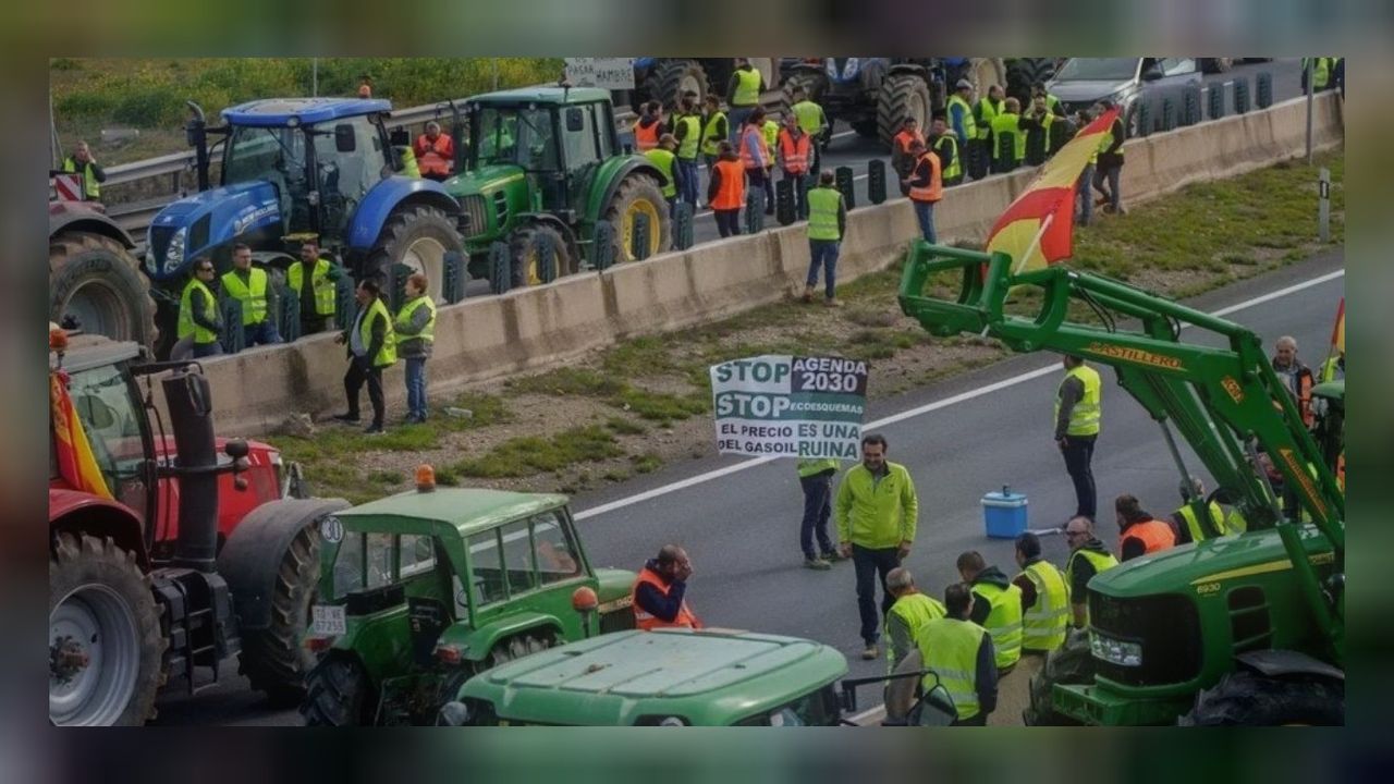 İspanyol çiftçiler yol kapatma eylemlerini Madrid'e taşıdı! Somut kanıt görmeden durmayacaklar