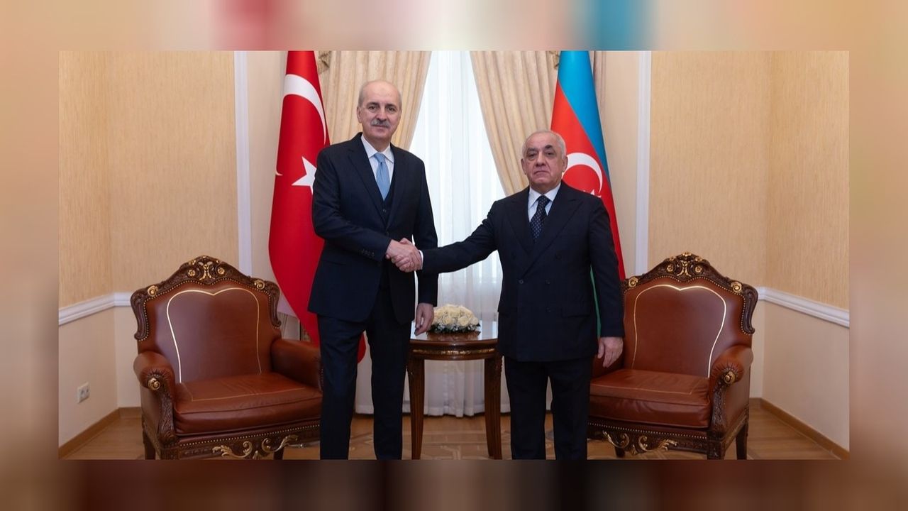 TBMM Başkanı Kurtulmuş Azerbaycan Başbakanı ile görüşmede! 