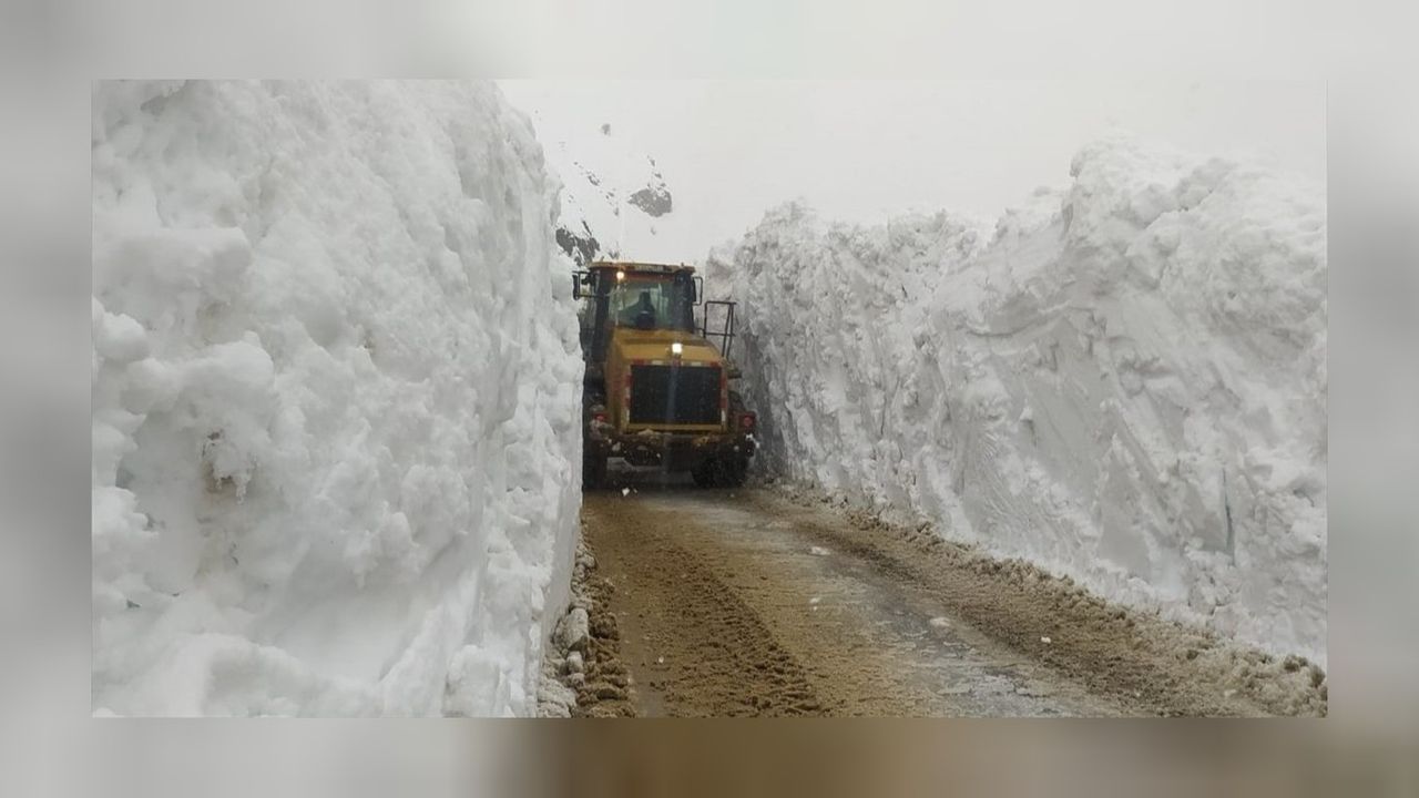 Van ve Hakkari'de kapanan 354 yerleşim yerinde karla mücadele! 