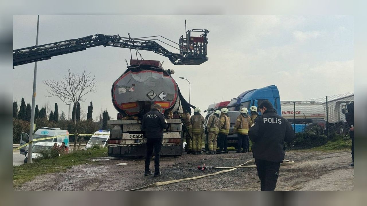 Ataşehir'de tanker patladı! 3 metre ötesinde ceset bulundu...