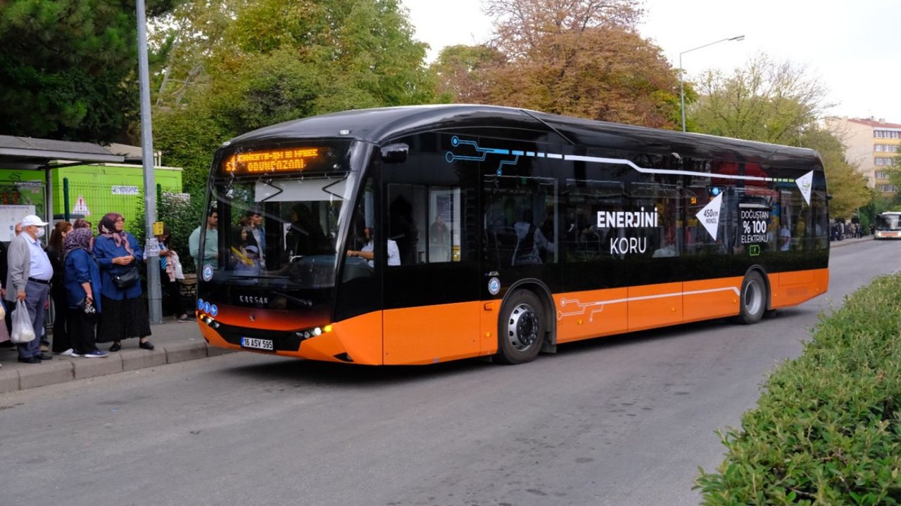 Bursa'da bir ilk: Elektrikli otobüsler trafiğe çıktı