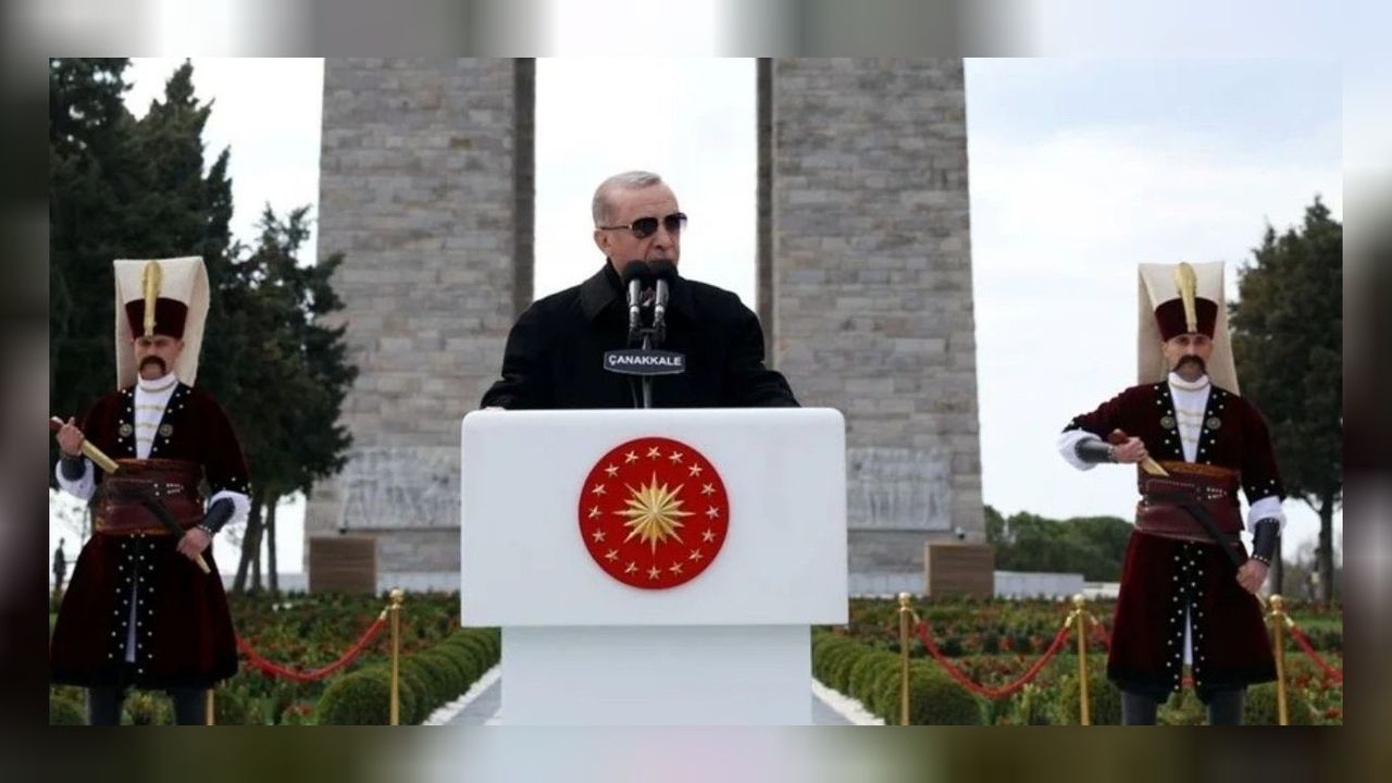 Cumhurbaşkanı Erdoğan Çanakkale Şehitler Abidesi'nde konuşma yaptı! 