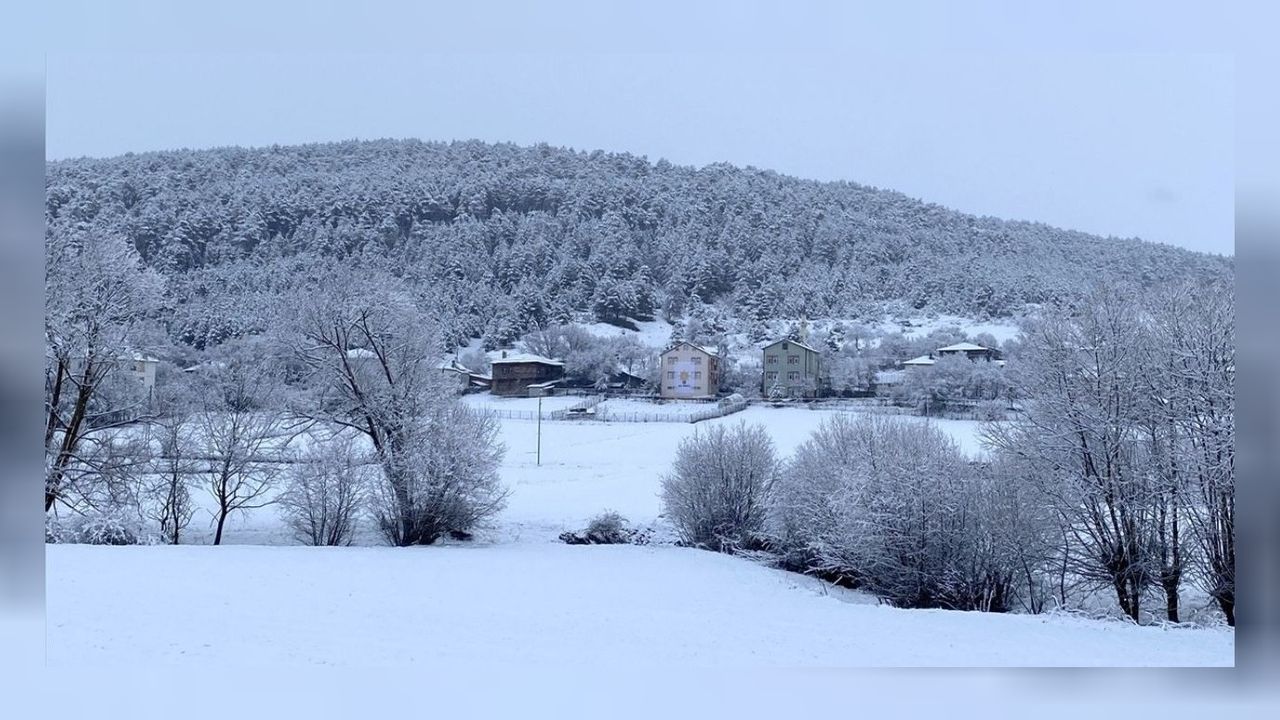 Karabük ve Bolu beyaza büründü! Kar kalınlığı 10 santimetreye ulaştı 
