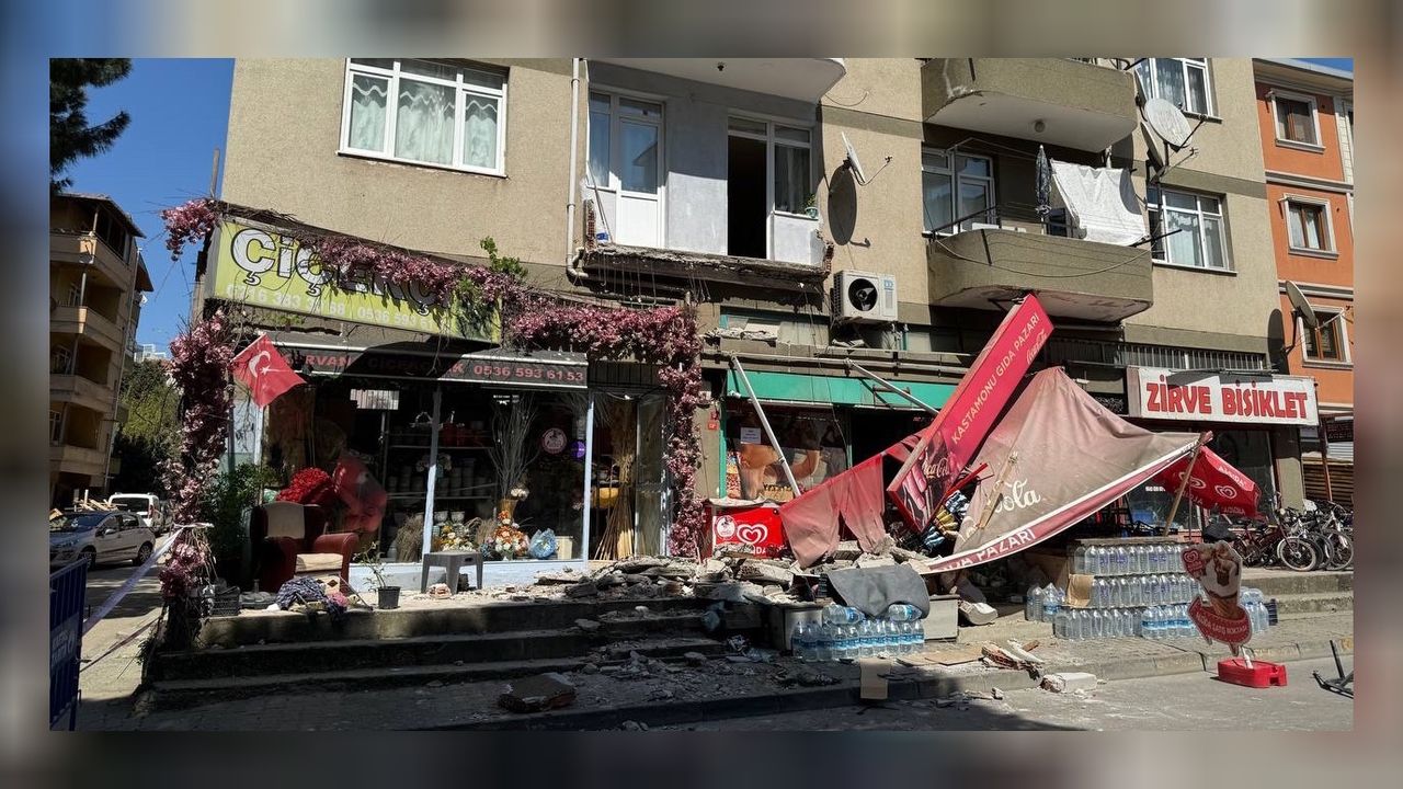 63 yaşındaki kadın balkonunun çökmesi nedeniyle yaralandı! 