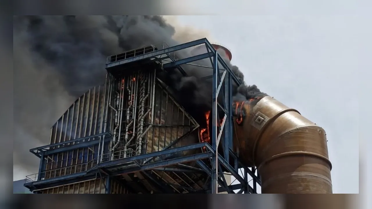 Afşin'deki termik santralde yangın! 3 işçi ağır yaralandı 