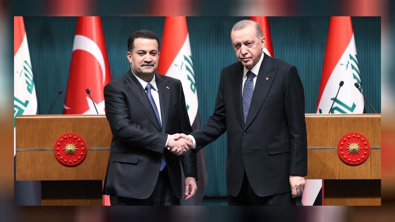 Cumhurbaşkanı Erdoğan Başbakan Sudani ile ortak açıklamasına başladı 