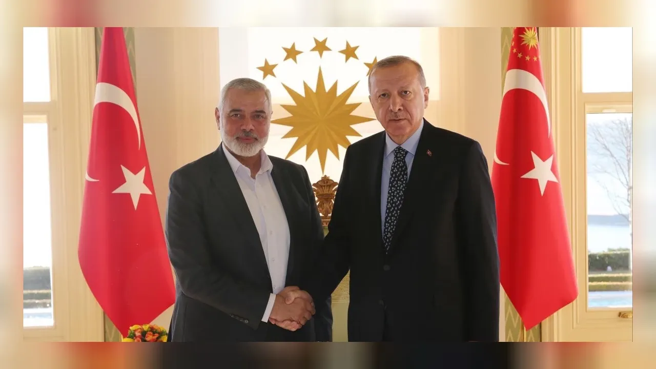 Cumhurbaşkanı Erdoğan Hamas Siyasi Büro Başkanı Haniye'yi kabul etti 