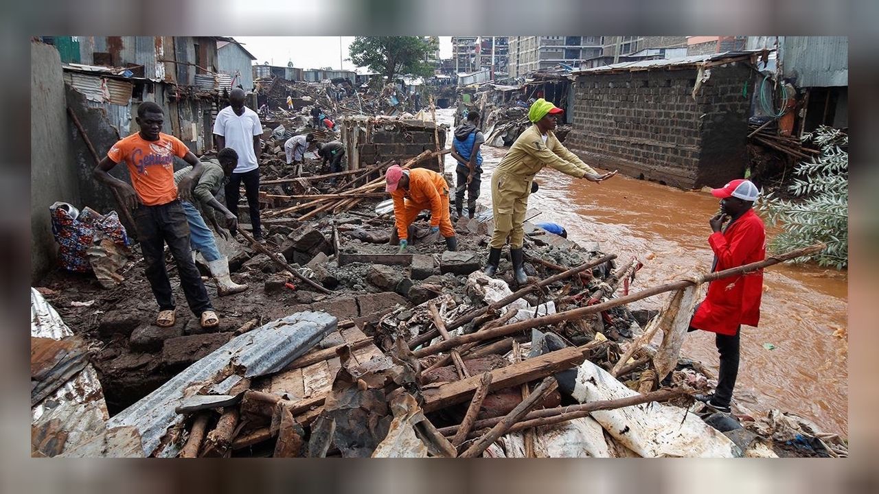 Kenya’da başlayan şiddetli yağışların ardından çöken baraj 42 kişiye mezar oldu! 