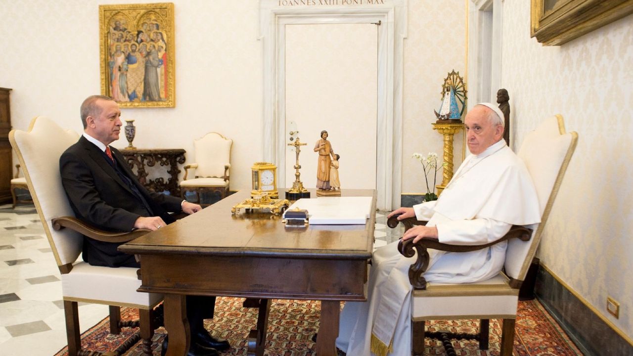 Sıcak gelişme! Cumhurbaşkanı Erdoğan Papa'ya Filistin mektubu gönderdi 