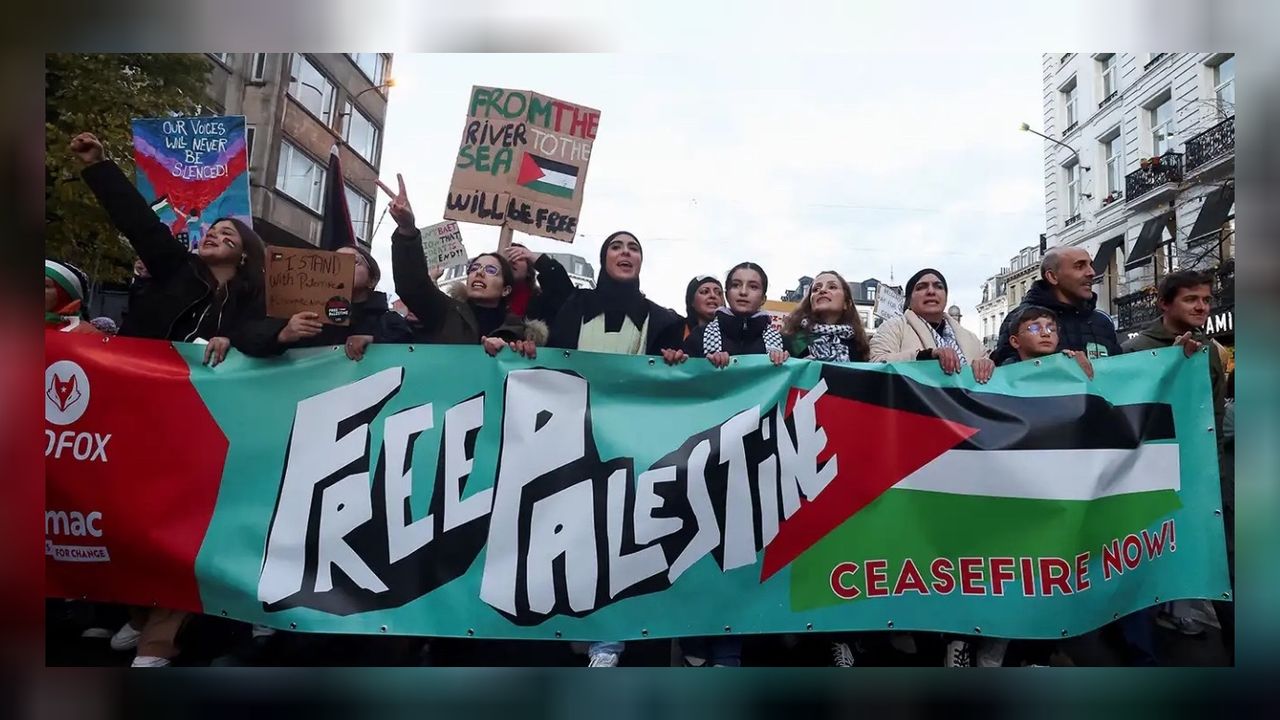 Avrupa ayaklandı: Belçika’da öğrenciler Refah kara saldırısına karşı eylem başlattı! 