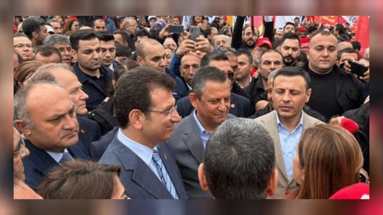 CHP il Başkanı da DİSK'le birlikte Saraçhane'de! 