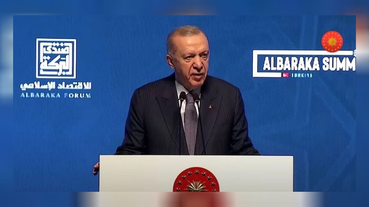 Cumhurbaşkanı Erdoğan "Albaraka İslami Finans Zirvesi"ndeki konuşmasına başladı! 