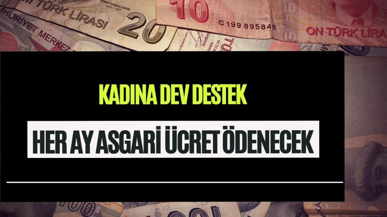 Kadınlara asgari ücret tutarında destek! 25 ay boyunca SGK resmen ödeyecek