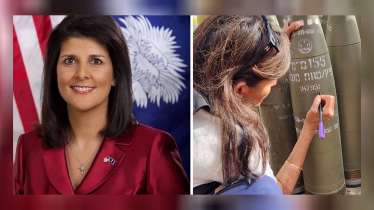 Trump'ın eski rakibi İsrail ziyaretinde top mermisine 'bitirin onları' yazdı! 