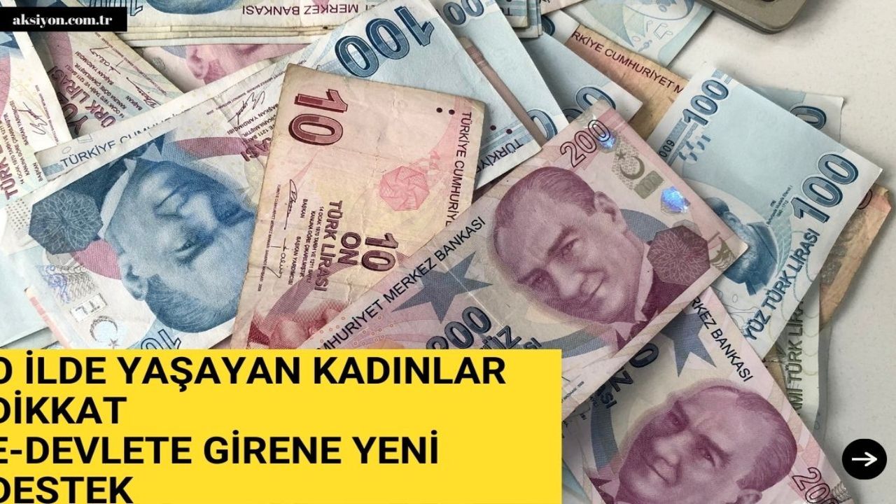 O illere yaşayan kadınlar DİKKAT! Devlet desteği bugün başlıyor!