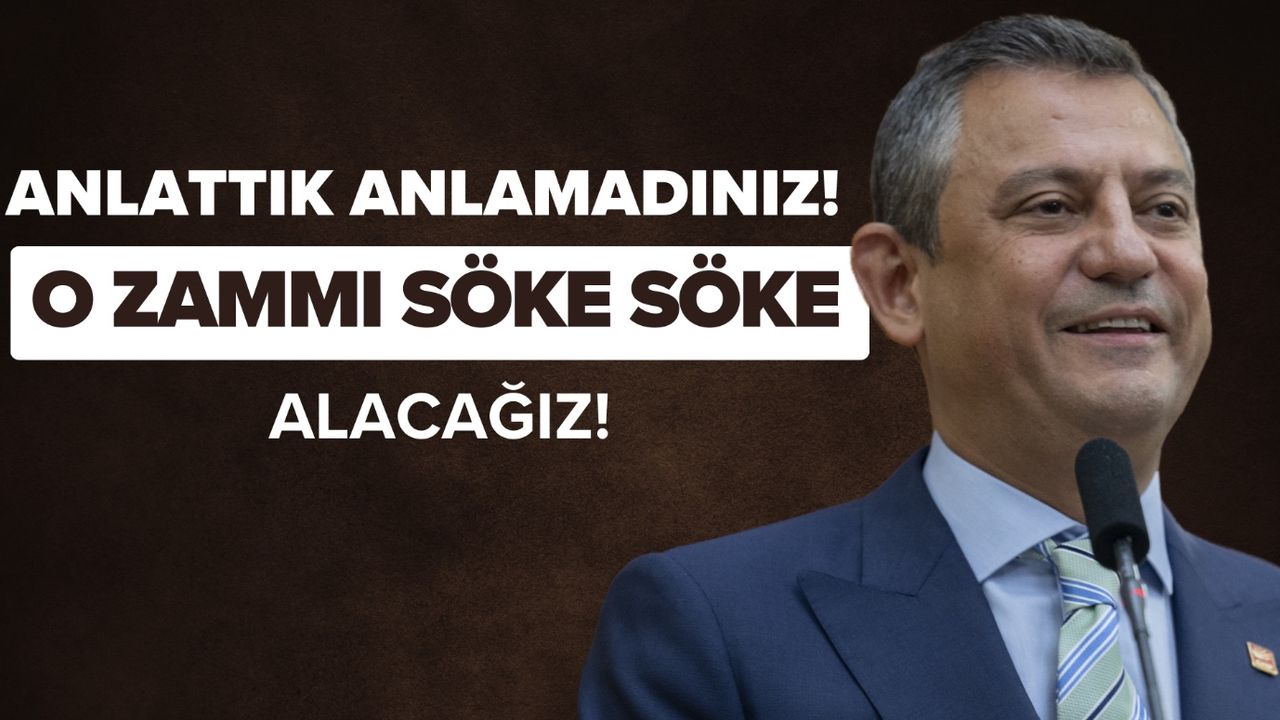 Özgür Özel asgari ücretli ve emekliye seslendi: Zammı söke söke alacağız! 