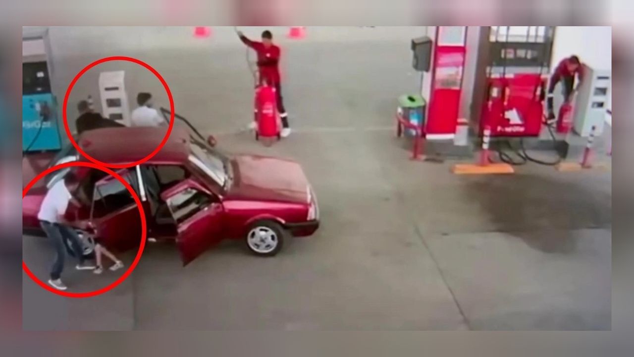 Son anda kurtarıldı! Müdahale edilmese akaryakıt istasyonu havaya uçacaktı! 