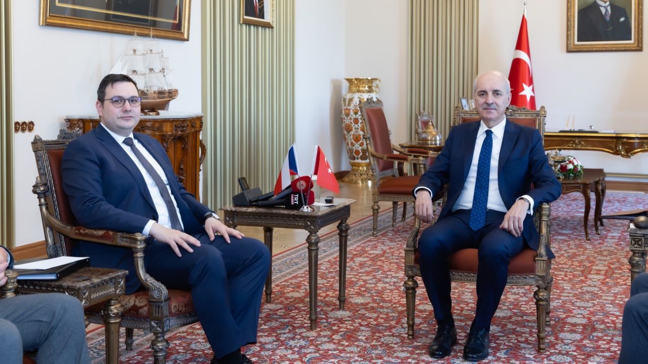 TBMM Başkanı Kurtulmuş Çekya Dışişleri Bakanı'nı kabul etti! 
