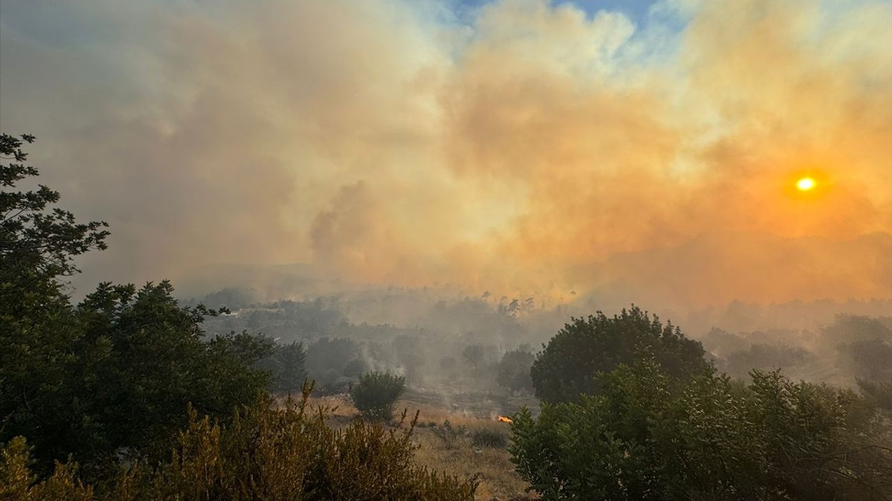 Antalya'da Orman Yangınına Yoğun Müdahale