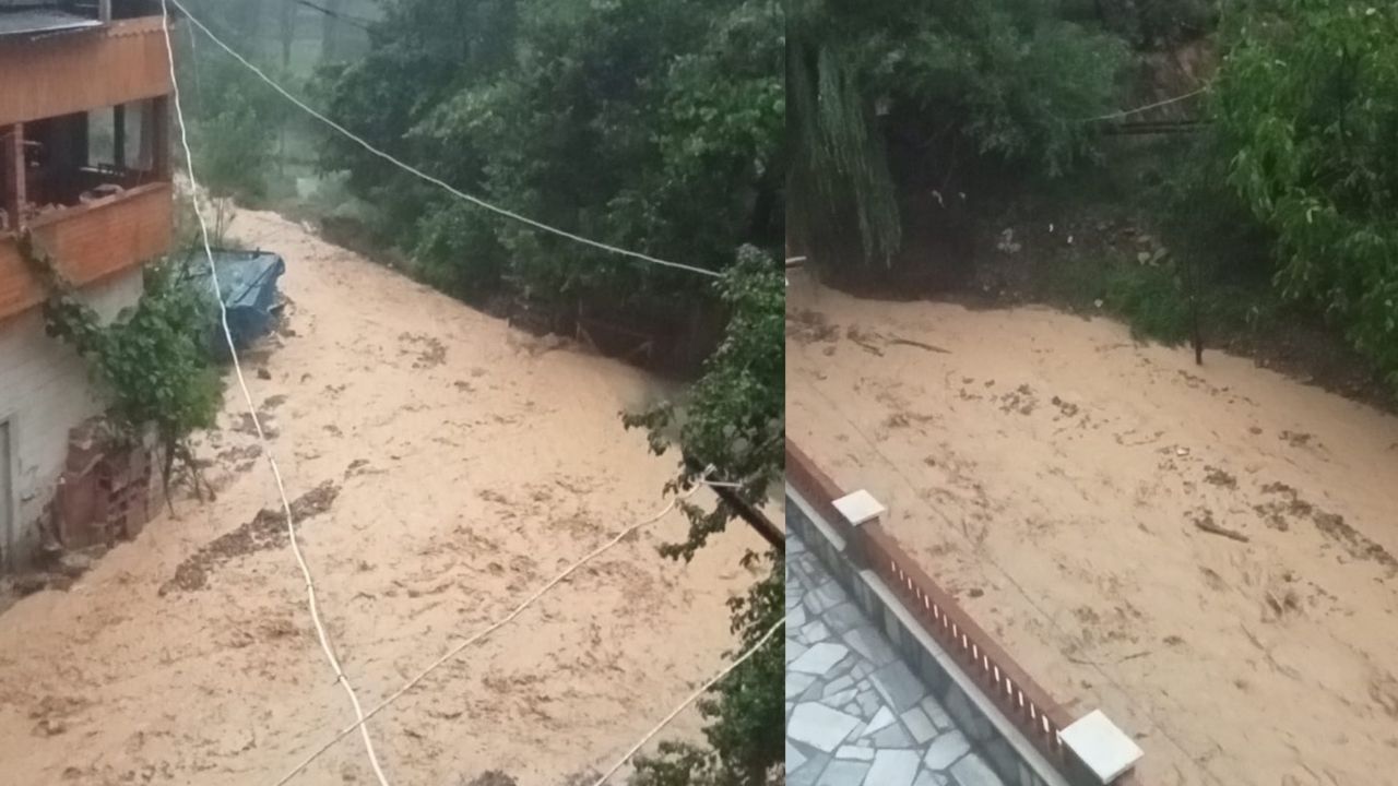 Artvin Yusufeli’de meydana gelen heyelan 4 köy yolunu kapattı! 