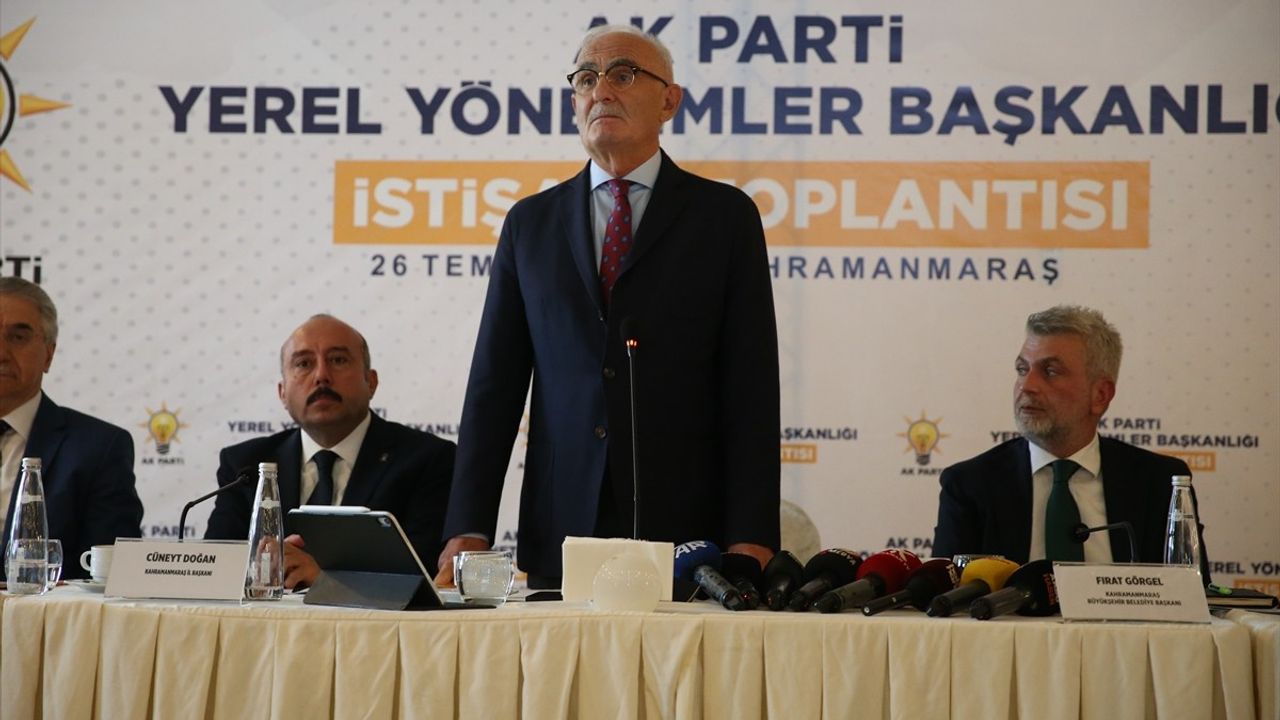 Kahramanmaraş'ta Deprem Bölgesi Belediye Başkanları Toplantısı