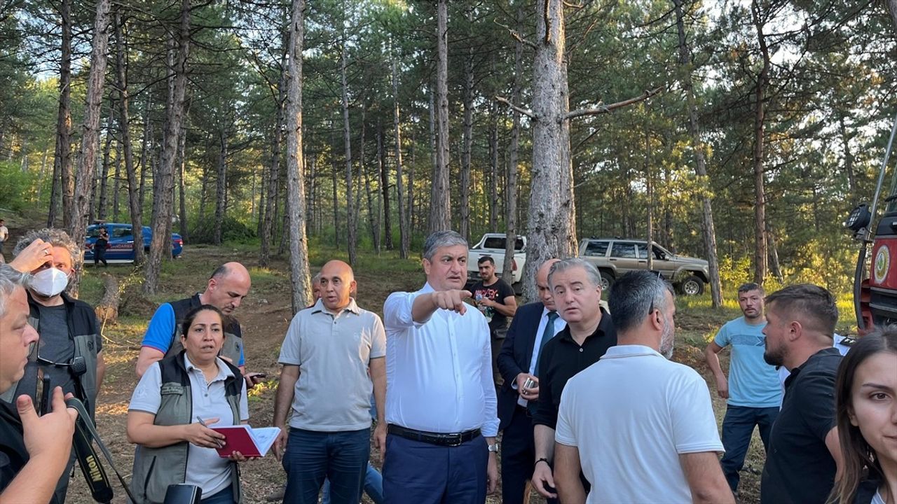 Karabük'te Orman Yangınına Hızla Müdahale Ediliyor