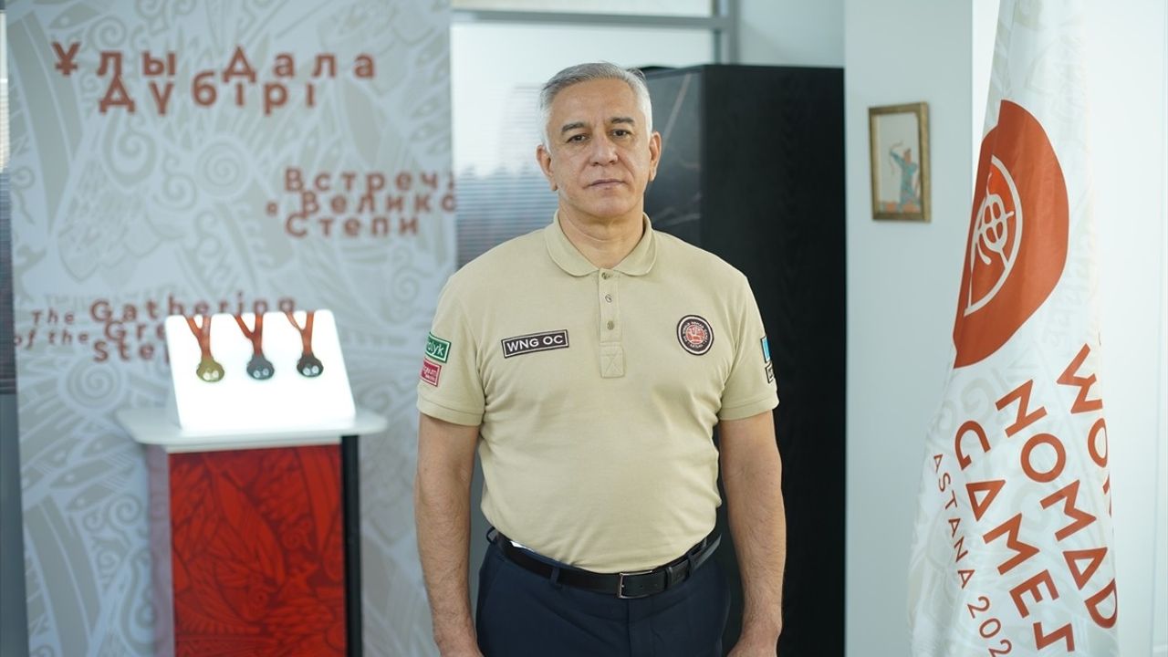 Kazakistan'da 5. Dünya Göçebe Oyunları'na Özel Madalya Tanıtımı