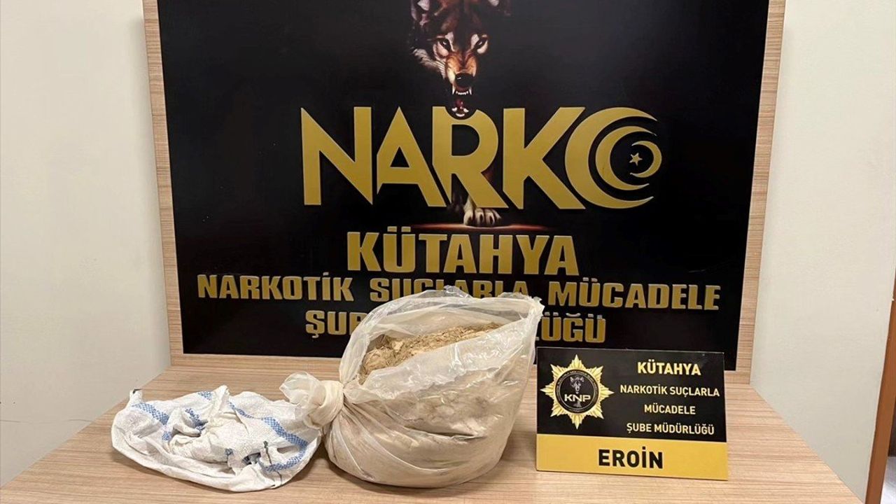 Kütahya'da Büyük Eroin Operasyonu: 10 Kilogram Ele Geçirildi