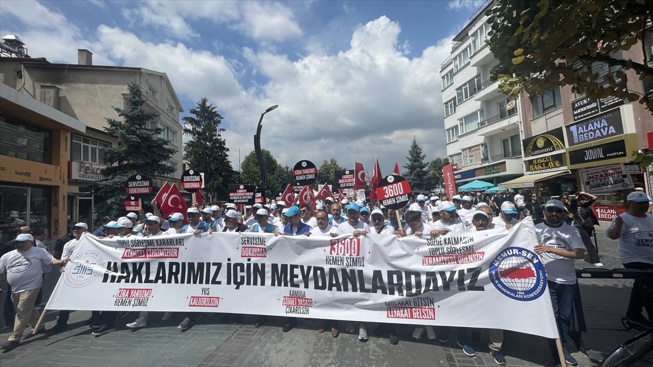 Memur-Sen Konfederasyonu Bolu'dan Ankara'ya Yürüyüş Başlattı