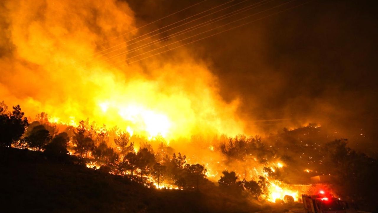 Mersin’de orman yangını çıktı: Rüzgar müdahaleyi güçleştiriyor 