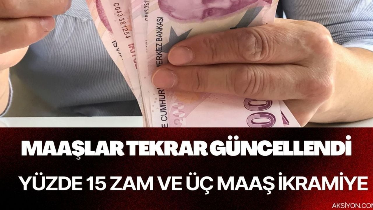 Son dakika! Uzun zamandır zam bekleniyordu! Temmuz zammına ek 3 maaş ikramiye kararı