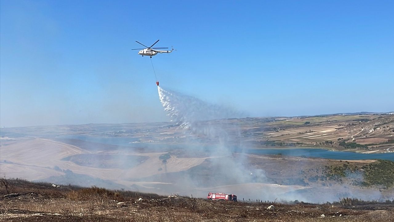 Başakşehir'de Yangın: Havadan ve Karadan Mücadele