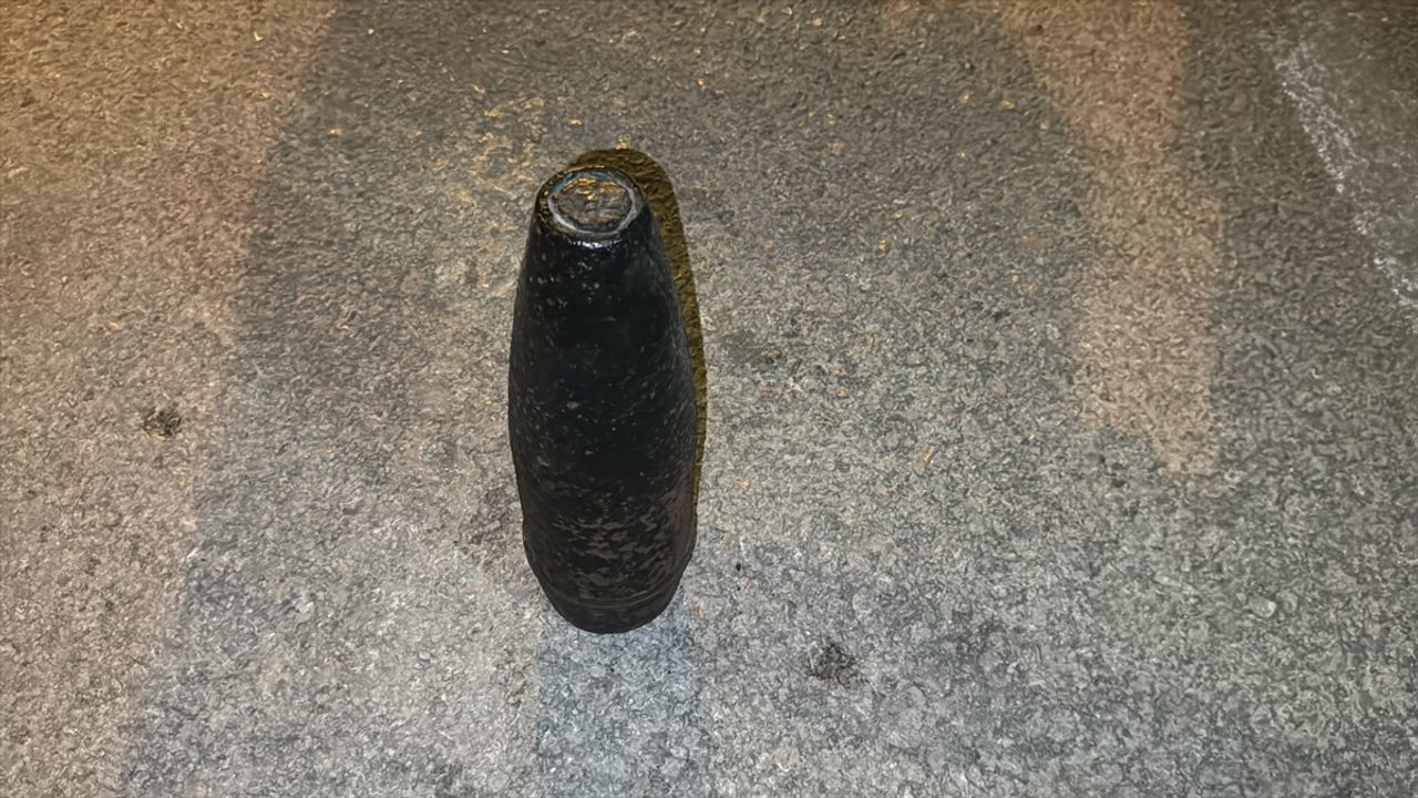 Bursa'da Birinci Dünya Savaşı Dönemine Ait Top Mermisi Bulundu